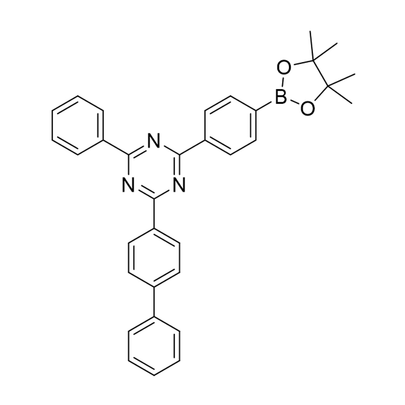 2-([1,1'-bifenyl]-4-yl)-4-fenyl-6-(4-(4,4,5,5-tetrametyl-1,3,2-dioksaborolan-2-yl)fenyl) )-1,3,5-triazin