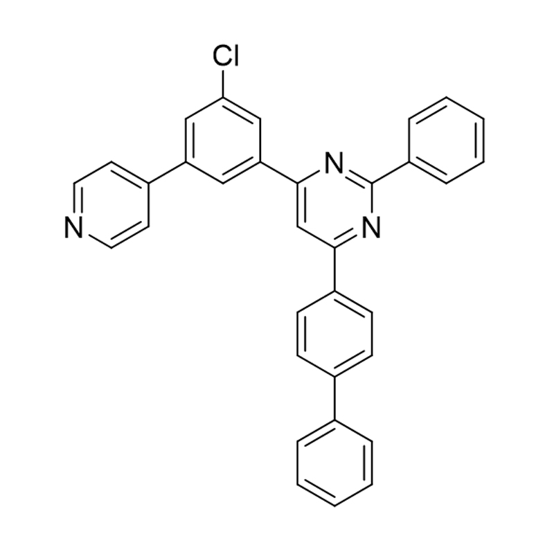 4-([1,1'-bifenyl]-4-yl)-6-(3-klor-5-(pyridin-4-yl)fenyl)-2-fenylpyrimidin