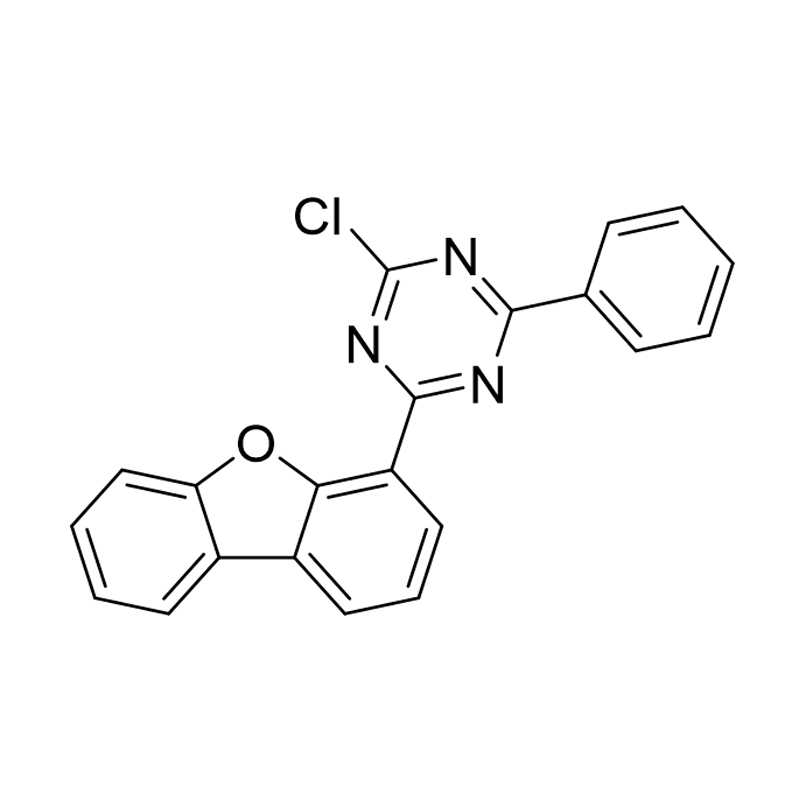 2-klor-4-dibenzofuran-4-yl-6-fenyl-[1,3,5]triazin
